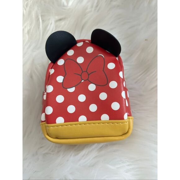 Disney Minnie Mouse Bow Miniature Backpack Keychain Clip - Picture 1 of 7